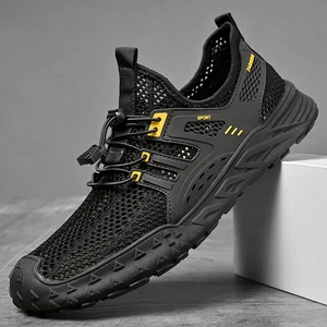 Tenis informales de malla transpirable para hombre ligeros cómodos zapatos para caminar  - Imagen 1 de 25