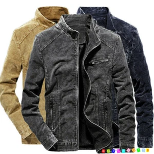 Nueva Primavera Ropa Para Hombre Jóvenes Vaqueros Chaqueta Calce Ajustado Chaquetas Abrigo Prendas de abrigo - Imagen 1 de 14