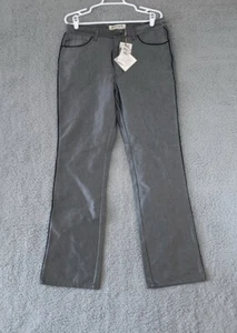 Enyce Women's Straight Leg Jeans Metallic Gray 5 Pockets Denim 32 New - Picture 1 of 13