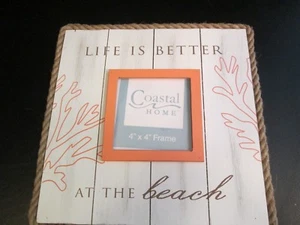 "Life is Better at the Beach" Photo Frame/Plaque by Coastal Home, New - Picture 1 of 3