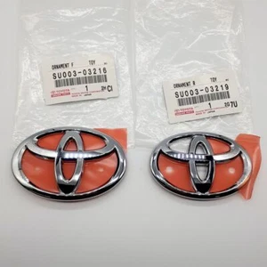 Toyota Original OEM 86 ZN6 Scion FR-S 13-16 Front & Rear Embleme Badges Chrome - Bild 1 von 3