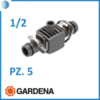 Raccordo a T tubo per irrigazione goccia micro irrigazione giaridno gardena 8331