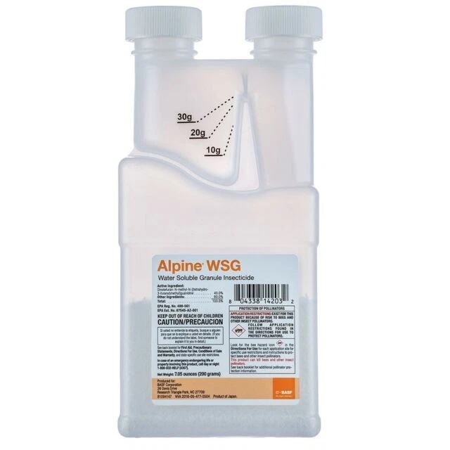 Insecticida gránulo soluble en agua Alpine WSG 200 g control de cucarachas contra pulgas chinches Foto 1 de 1