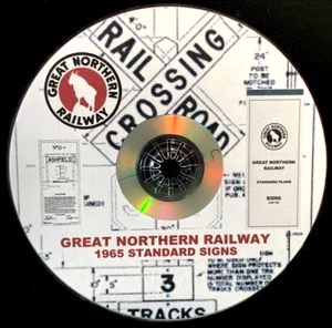 Great Northern 1965 Standard Sign Diagrams PDF Pages on DVD - Picture 1 of 6