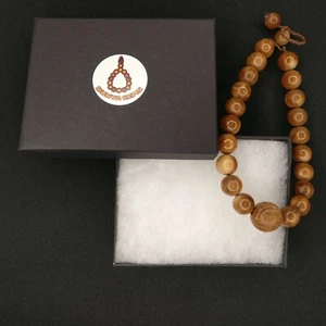 Leaf Shape Carved Coquilla Nut Bracelet Adjustable Wrist Kokka Kuka 1s 930 - Picture 1 of 12