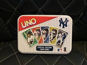 2005 Special Edition UNO MLB New York Yankees Baseball Collectible Game Tin