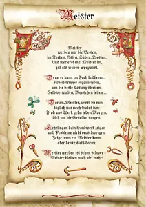 Urkunde Geschenk Meister Bestandene Prüfung - Bild 1 von 1
