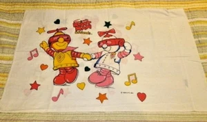 Robot Man & Friends pillow case 1984 VINTAGE SHEET LOVE - Picture 1 of 5