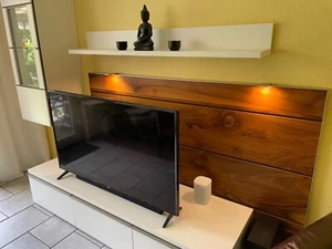 Super schicke Mondo Calida Wohnzimmer Designer Wohnwand Anbauwand MASSIV - Bild 1 von 10