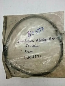 Sunbeam Alpine RHD Brake Cable 1959-8/1960 Part#: 1203571 Made In UK - Bild 1 von 1