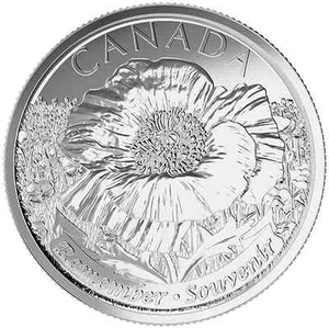 2015 Remembrance Poppy Quarters Canadian Coins **1 Non-Coloured Only** IN HAND - Bild 1 von 1