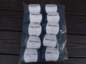 Lana Gatto Vip, col. 4992, teal, 10 balls, new, 218 yds each, merino/cashmere - Picture 1 of 3