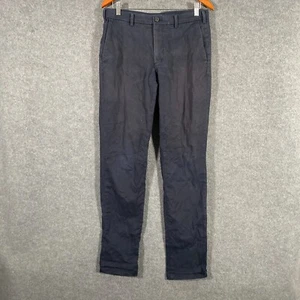 Uniqlo Pants Mens 31 Blue Trousers Straight Leg Slim Fit Office 31x34 Adult - Picture 1 of 13