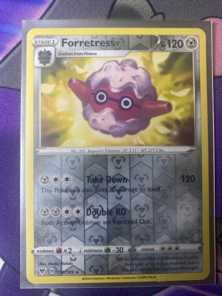 Pokemon TCG Vivid Voltage Reverse Holo Forretress 114/185 - Image 1 of 1