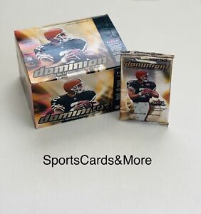 2000 Fleer Dominion Factory Sealed Football Hobby Pack Possible Tom Brady Rookie