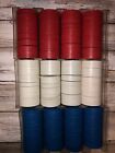 Poker Chips in Plastic Boxes Set Of 3 Red Blue White