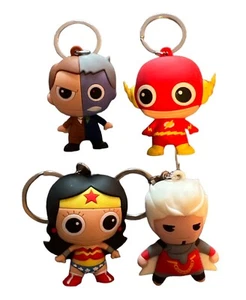 Monogram Figural Keyring Wonder Woman Two Face The Flash The Collector Lot - Picture 1 of 2