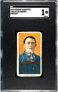 1910 T206 Miller Huggins Portrait Piedmont 350 SGC 1