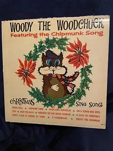 WOODY THE WOODCHUCK CHRISTMAS SING SONG 1960 Vintage Vinyl - Picture 1 of 10