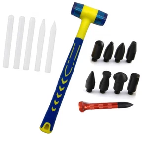 Dent Repair Tool Kit with Rubber Hammer, for Removing Hail Without Paint - Bild 1 von 11