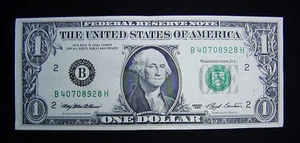 1993 U.S. $1 Federal Reserve Note EXPERIMENTAL "WEB NOTE" Plates 1/8 LOOK - Picture 1 of 24