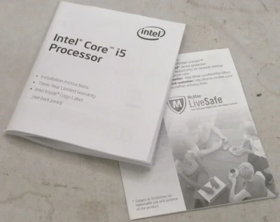 Intel Core i5 4th Gen. Case Badge and Installation Instructions - Image 1 of 4