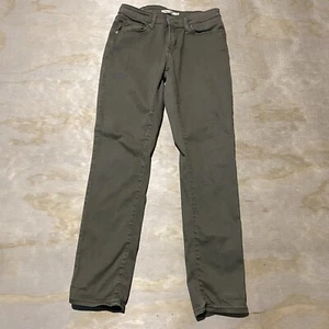 Levis Damen Grün Denim Mid Rise Skinny Leg Jeans Stretch Baumwollmischung Größe 28 - Bild 1 von 9