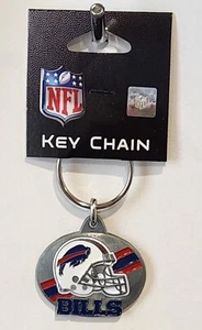Buffalo Bills Enameled Logo Metal Key Chain NFL Football - Picture 1 of 5