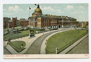 State House, Boston, MA, postal a color - Imagen 1 de 2