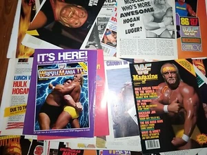 1000 + riviste notizie vintage HULK HOGAN ritaglio 11 sterline vedi tutte le foto - Foto 1 di 22