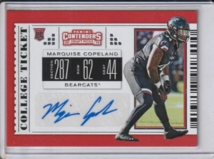 Marquise Copeland 2019 Panini Contenders selecciones del draft automático novato #250-Bearcats - Imagen 1 de 2