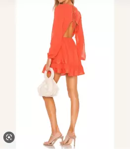 Vestido Allister Lovers + Friends en rojo coral - Imagen 1 de 5