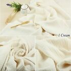 Quadruple Gauze Crinkle Washed Cotton Fabric Baby Cloth Blanket Pouch Muslin 58"