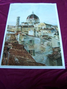 Alphons Hollaender's, "Veduta del Duomo di Firenze" Florence, Italy - print- - Picture 1 of 1