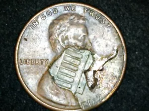 1980D lincoln Cent Bonded Coin - Picture 1 of 8