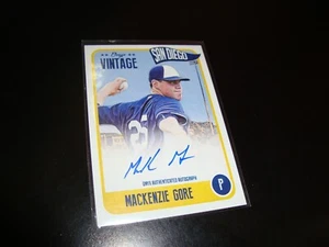 Mackenzie Gore Nationals Certified Autograph 2020 Onyx Vintage Blue ink /200 - Picture 1 of 7