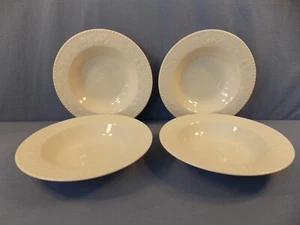 SANGO "White Christmas (All White)" 4 Soup Bowls 8 3/4"" - Picture 1 of 6