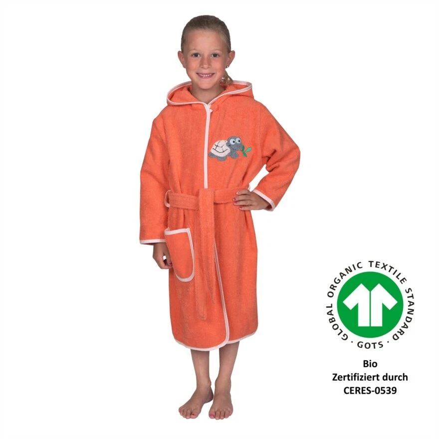 Accappatoio BIO Wörner Southfroutier MAUZ " tartaruga salmone" taglia 74/80 +86/92 - Immagine 1 di 1