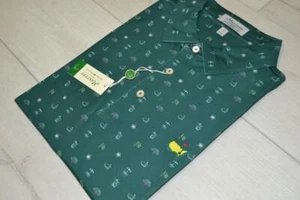 Masters Peter Millar Augusta Umbrella Lifestyle Green Golf Shirt Polo XL Mens - Picture 1 of 5