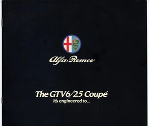 Alfa Romeo GTV6/2.5 Coupe US full brochure Prospekt, 1982 - Picture 1 of 8