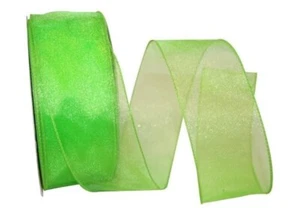 Corona fiocco nuziale filo bordato 3 m filo verde lime - Foto 1 di 1