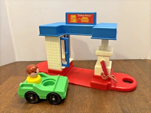 Fisher Price Little People Tankstelle Vintage Komplettset - Bild 1 von 10