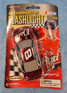 Nascar Dale Earnhardt Jr. Red Chrome Flashlight Keychain New - Picture 1 of 3