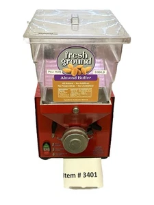 (Item 3401) Olde Tyme Hampton Farms PN2 Nut Butter Grinder (Red) w/ Hopper - Picture 1 of 5