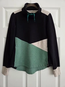 Women's L.L.Bean Cozy Mixed-Knit Pullover in Colorblock Size XS Petite - Picture 1 of 6