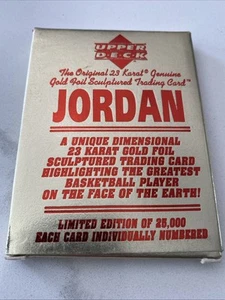 1995 Upper Deck Michael Jordan 23K CARTA ORO - Foto 1 di 2