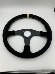 Universal Racing Steering Wheel, 13.4" Gaming Steering Wheel 6 Bolts Grip Suede - Foto 1 di 24
