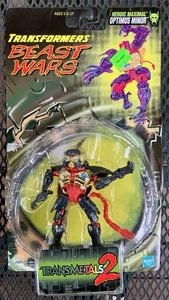 Transformers Beast Wars Transmetals 2 OPTIMUS MINOR complete w/card - Picture 1 of 2