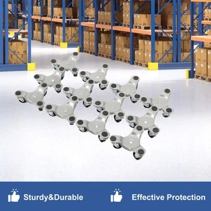 Furniture Moving Dolly Set 3 Wheel Iron Tri Dolly Triangle Swivel Caster Wheel - Picture 1 of 13