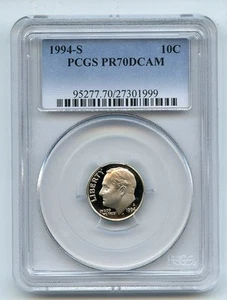 1994 S 10C Roosevelt Dime Proof PCGS PR70DCAM - Picture 1 of 1